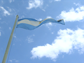 Argentina flag :: Federal Square- Sierras de Córdoba - Argentina